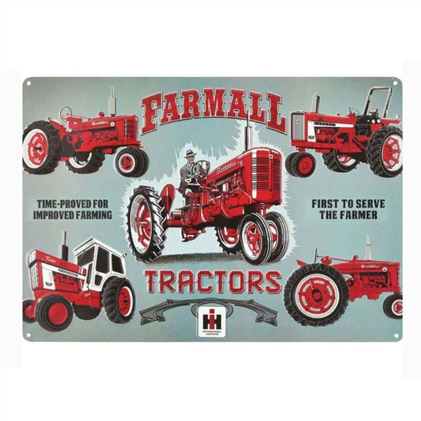 Farmall Tractor Metal Tin Sign Decor Bar Pub Home Vintage Retro Poster Frameless Wall Art Painting Wish - Case Ih Home Decor