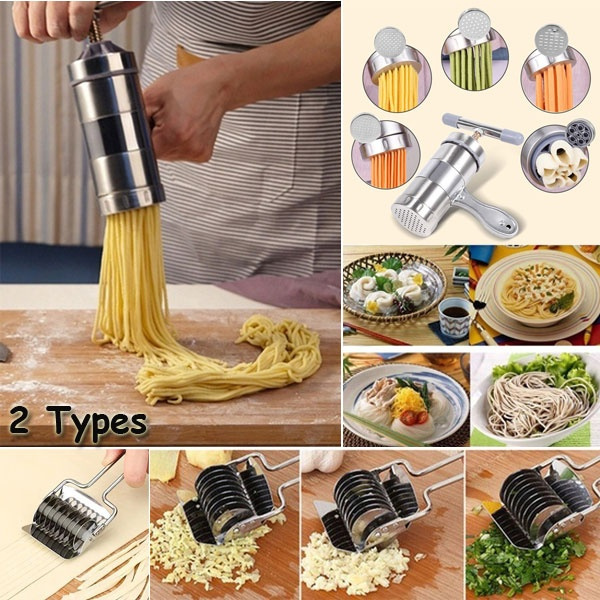 CW_ HN Stainless Steel Pasta Noodle Maker Fruit Juicer Press Spaghetti Kitchen
