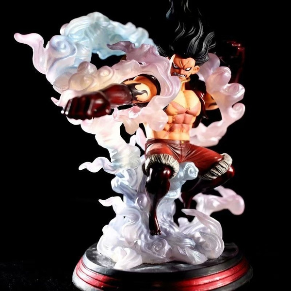 New One Piece Mh Op Max Snake Man Luffy Gear 4 Fourth Figure Big Size 28cm Collection Model Wish