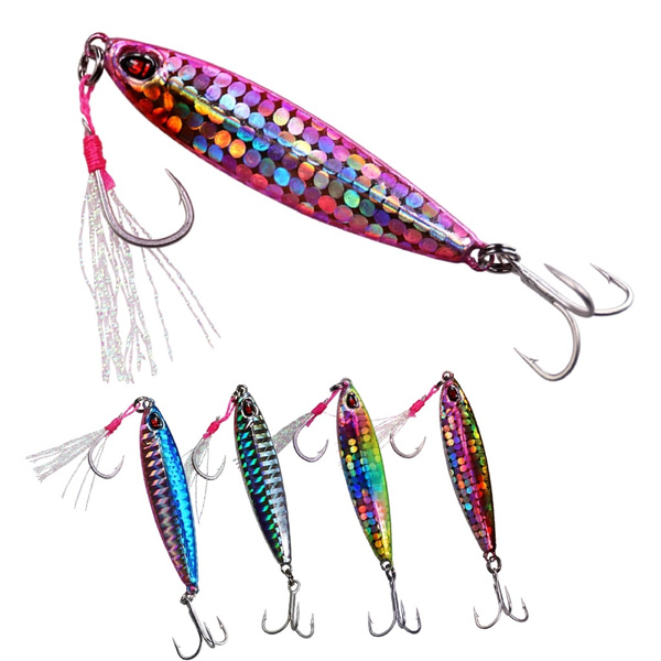 THKFISH 1pcs Fishing Spoons Jigging Lures Colorful Fishing Jigs