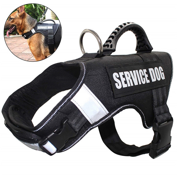 Nylon Pet Harness Vest for Medium Large Dogs Reflective Service Dog