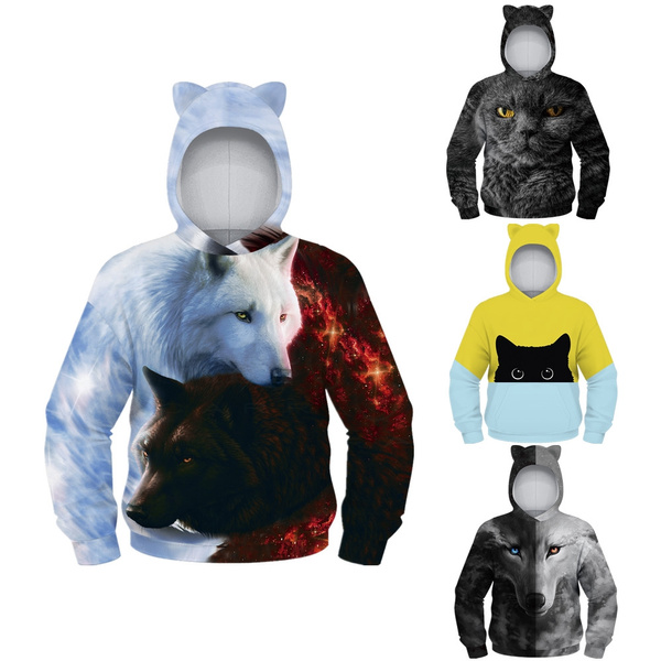 Wolf hoodie shop with ears