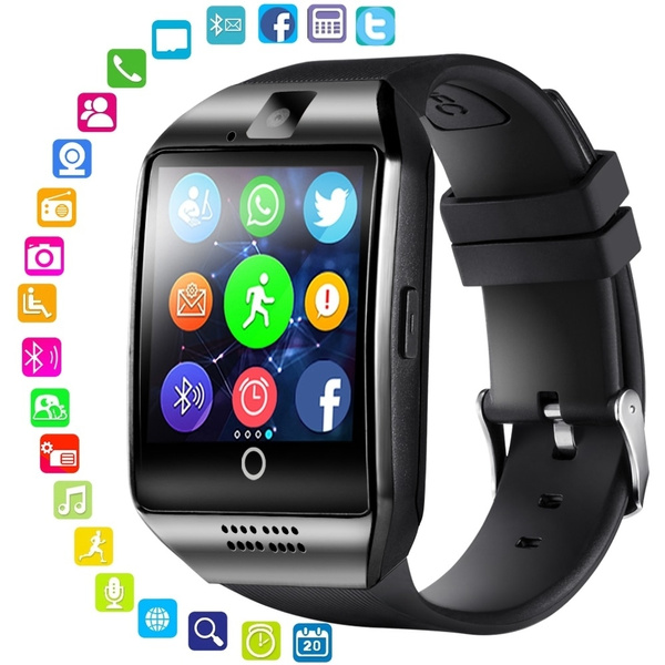 Hot LEMFO Bluetooth Smart Watch Men Q18 With Touch Screen Big Battery  Support TF Sim Card Camera for Android Phone Smartwatch Passometer,Sleep |  Wish