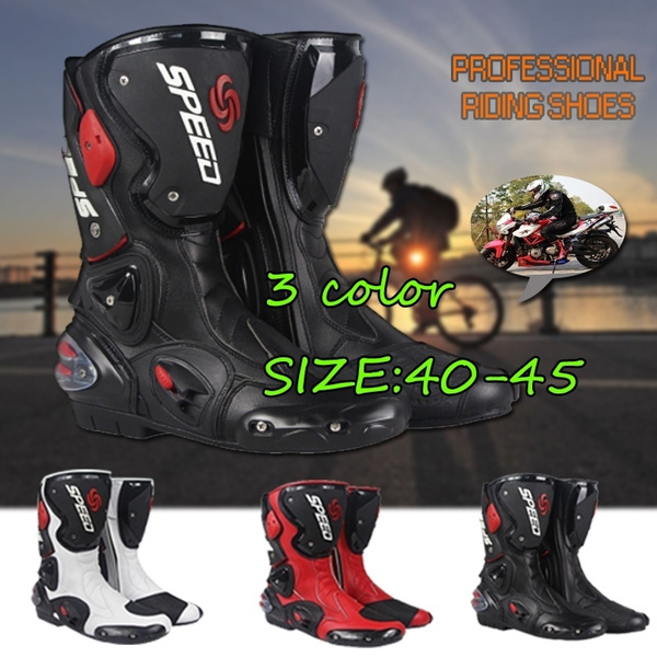 Motorcycle Boots Racing Motocross Off-Road Motorbike Racing Shoes Waterproof 