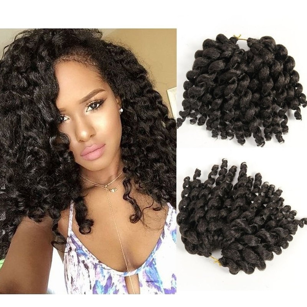 Jumbo wand curl outlet crochet hair