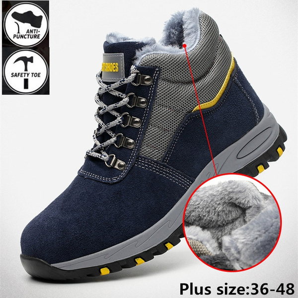 fleece lined steel toe cap boots