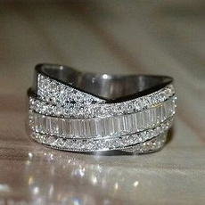 Love, wedding ring, 925 silver rings, Lady Fashion