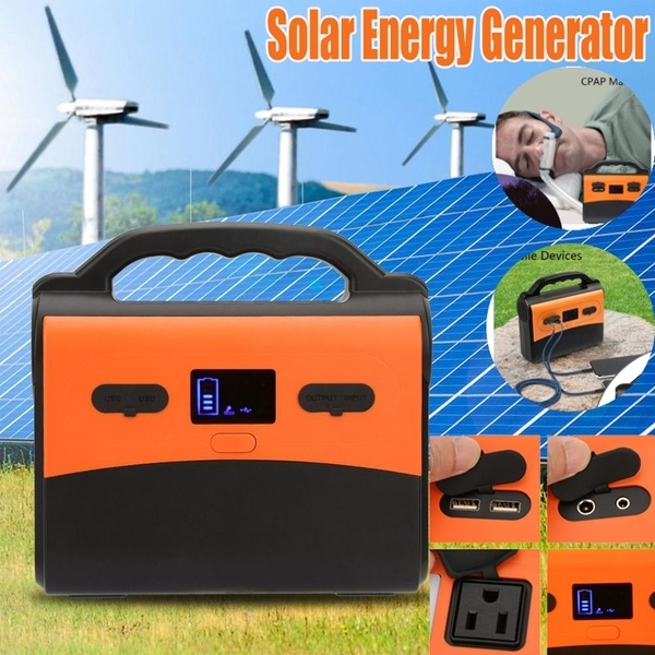Portable Solar Generator,36Ah 150W Portable Solar Generator Energy Storage Mobile Power Supply 100-120V 