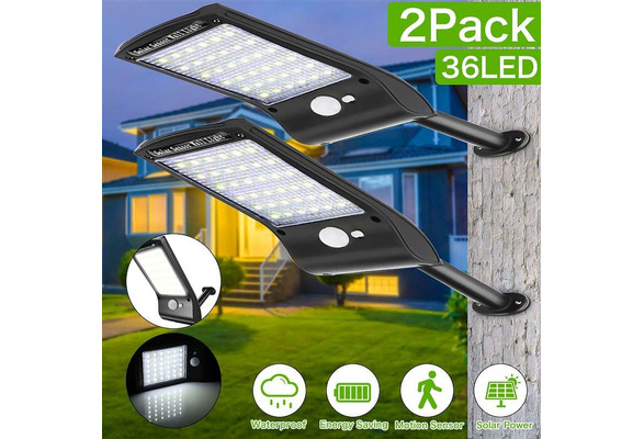 2 pack Solar Wall Lights Outdoor Waterproof Security 36 LED Solar