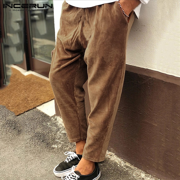 corduroy baggy pants mens