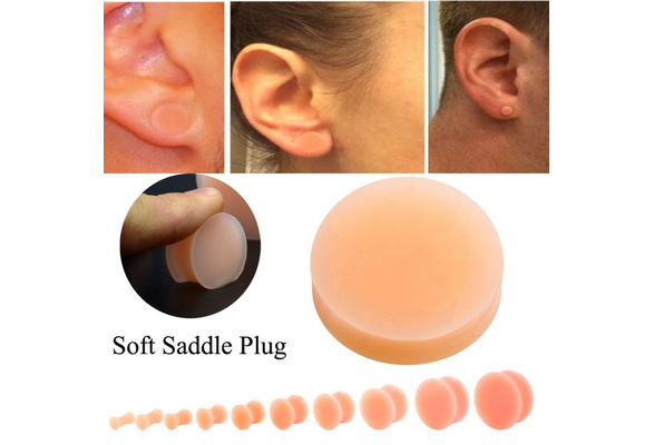 BanaVega 2PCS Silicone Red Double Flared Saddle Unique Stretcher Ear Gauge Plug Earring Lobe Piercing Jewelry See More Sizes BanaVega 2PCS Silicone Red Double Flared Saddle Unique Stretcher Ear Gauge Plug Earring Lobe Piercing Jewelry See More Sizes