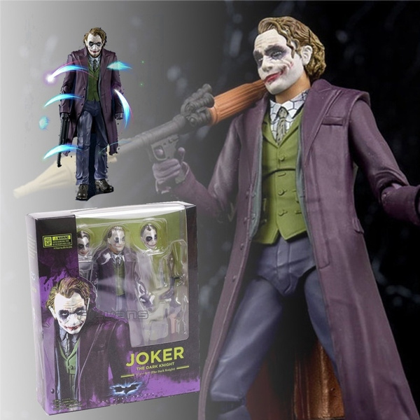 Details about   Joker action figure toy 28cm Heath Ledger The Dark Knight Batman 