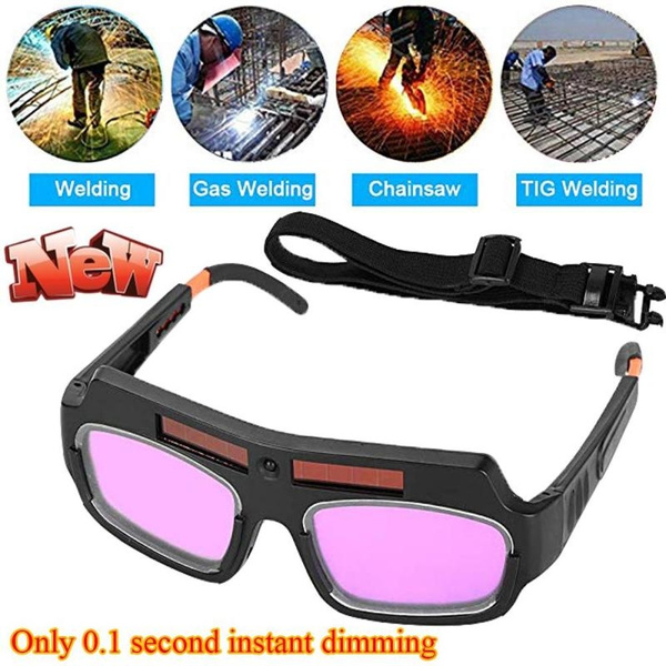 Welding Glasses,Auto Darkening Welding Goggles for TIG MIG MMA Professional Weld Glasses Goggles Multifunction Utility Tool