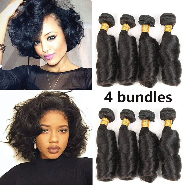 short loose curl weave