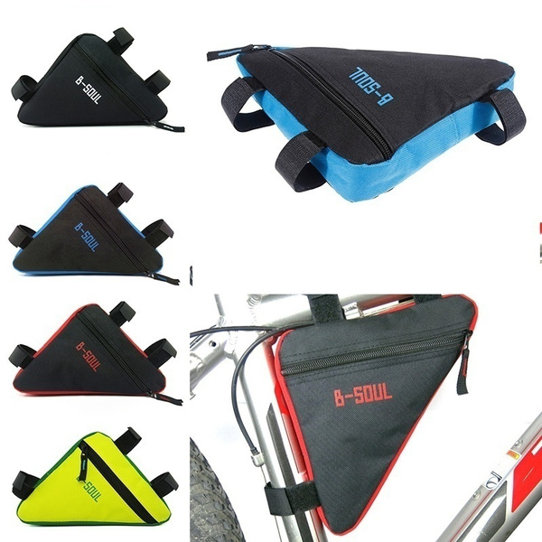 Bike Tube Pouch Holder Bicycle Triangle Frame Front Bag Saddle Panniers Cycling 