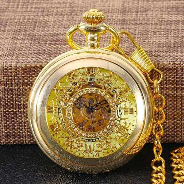 Mens gold pocket watch chain best sale