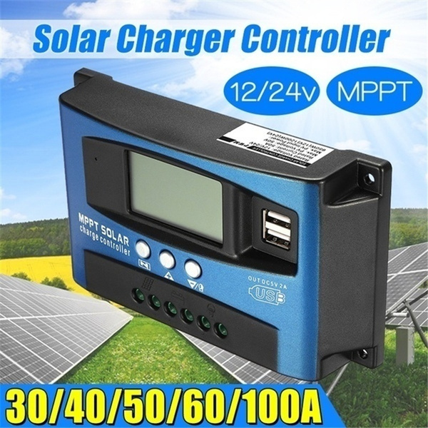 40/50/60/100A MPPT Solar Energy Regulator Charge Controller 12V/24V Auto Focus