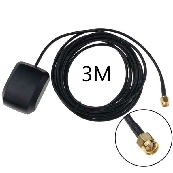 Eightwood Active GPS Antenna Fakra C Adapter with 3M RG174 Extension Cable Fakra Antenna for GPS Module GPS Navigation System GPS Receivers Car DVR GPS Module Tracking Antenna