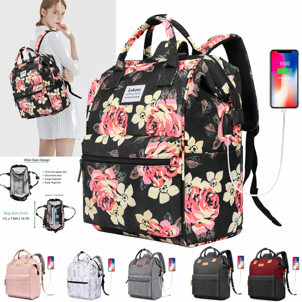 Floral 2024 laptop backpack