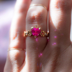 pink, Heart, Fashion, wedding ring
