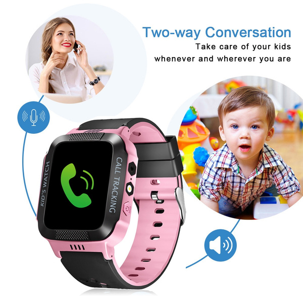 Kids Smart Watch Two Way Call SOS Touch Screen Positioning Phone Watch ...