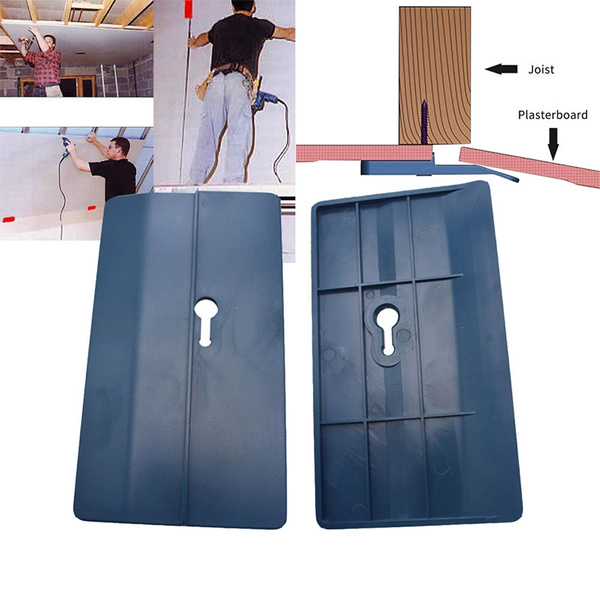 Multipurpose Gypsum Plate Panel Lifter Blue 2 PCS Plastic Drywall Fitting Tool Ceiling Drywall Positioning Plate Supports The Board in Place While Installing