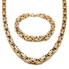 Charm Bracelet, Steel, Chain Necklace, necklaces for men