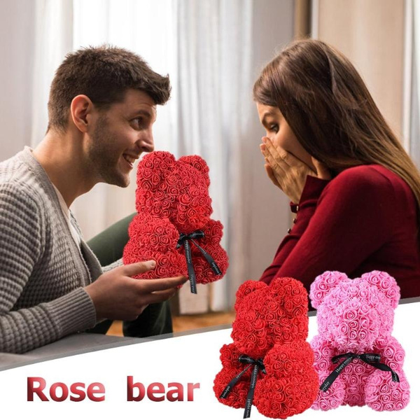 25cm rose bear