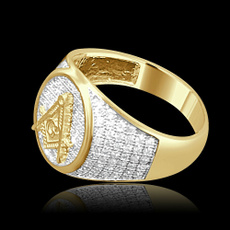 Cubic Zirconia, Fashion, goldplated, gold