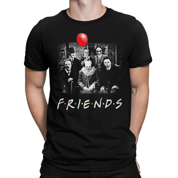 Horror Friends Funny T-Shirt Pennywise Freddy Krueger Michael Myers Tee |  Wish