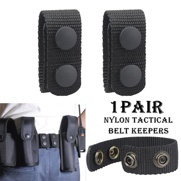 1 Pair Duty Belt Keeper Nylon Tactical Belt Keeper Loop Belt