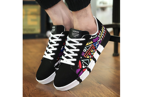 Canvas High Top Sneaker Casual Skate Shoe Boys Girls Scuba Dive Flag