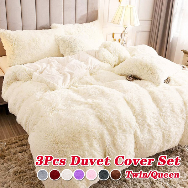 fluffy quilt cover set