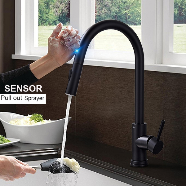 Matte Black/Brushed Nickel/Brushed Gold Sensor Kitchen Faucet Sensitive Smart Touch Control Faucet Mixer Tap Touch Sensor Smart Kitchen Tap | Wish