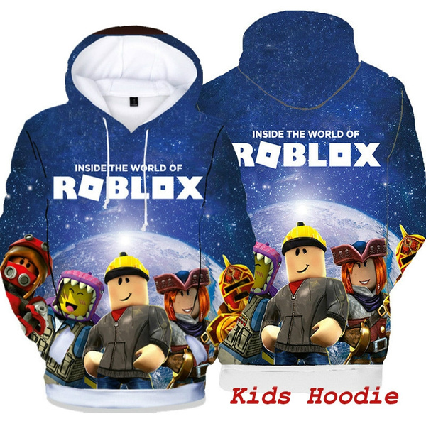 Kids Casual Hoodie Roblox 3d Printing Hooded Sweatshirt Kids Autumn Long Sleeve Hooded Coat Gifts Wish - roblox hoodie for kids