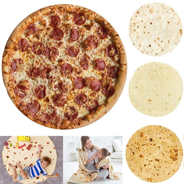 Corn and Flour Tortilla Throw 120-180CM Tortilla Blanket Burrito Pizza Blanket