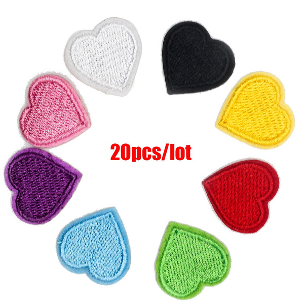 Heart Shape Embroidered Patch, Heart Patches Clothes