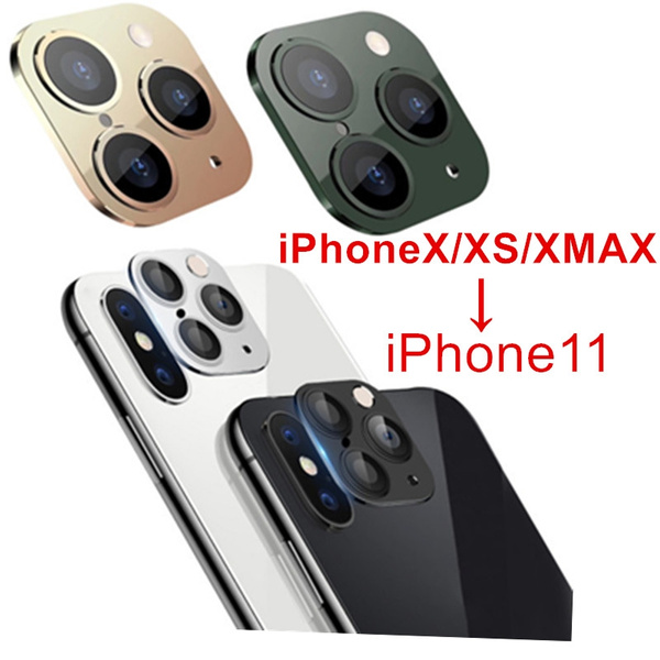Modified Metal Sticker Fake Camera Lens Seconds Change Cover For Iphone X Xs Max Camera For Iphone 11 Pro Max Glass Protector Wish