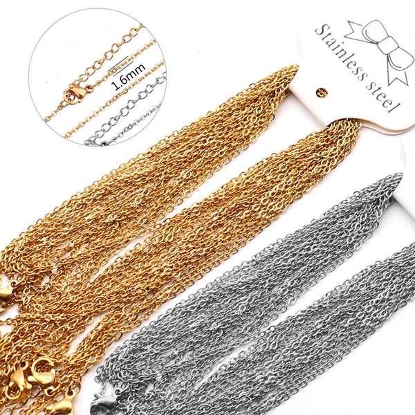 Stainless Steel Chain Bulk In Fashion Necklaces & Pendants for