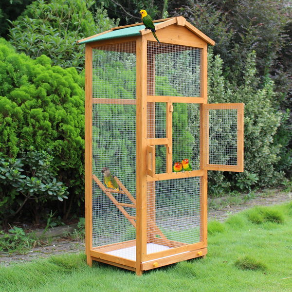 Large wooden 2024 bird cage