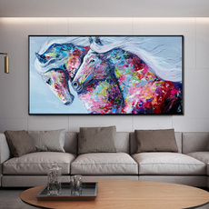 horse, oilpaintinghorse, Wall Art, Simple