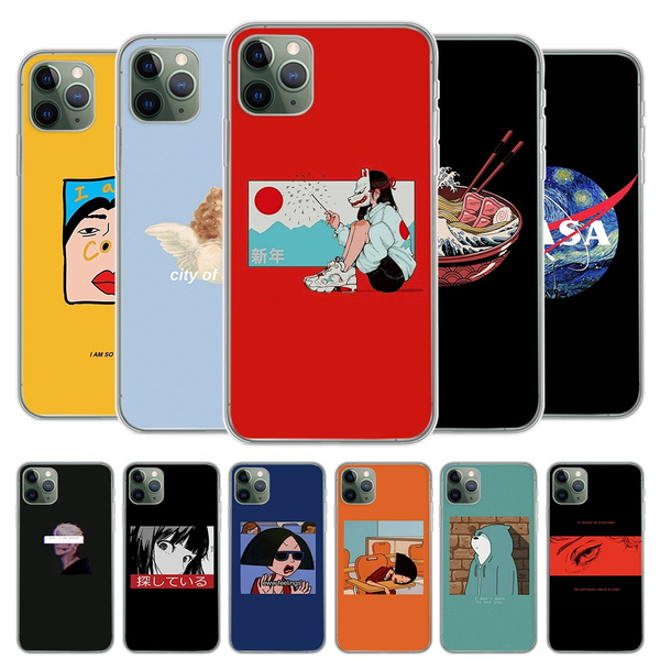 Halloween Anime Funny Aesthetic Clear Shockproof Soft Phone Case For Iphone  15 14 13 12 11 Pro Max Se 2020 X Xr Xs 8 7 Plus - Temu Australia