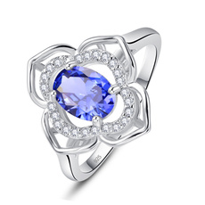 Blues, 925 silver rings, Engagement Ring, Elegant