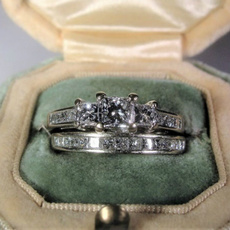 Couple Rings, Sterling, 925puresilver, DIAMOND