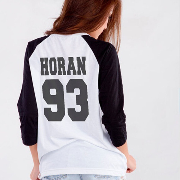 Niall Horan Shirt Horan 93 Back Print Womens Baseball Shirt Ringer