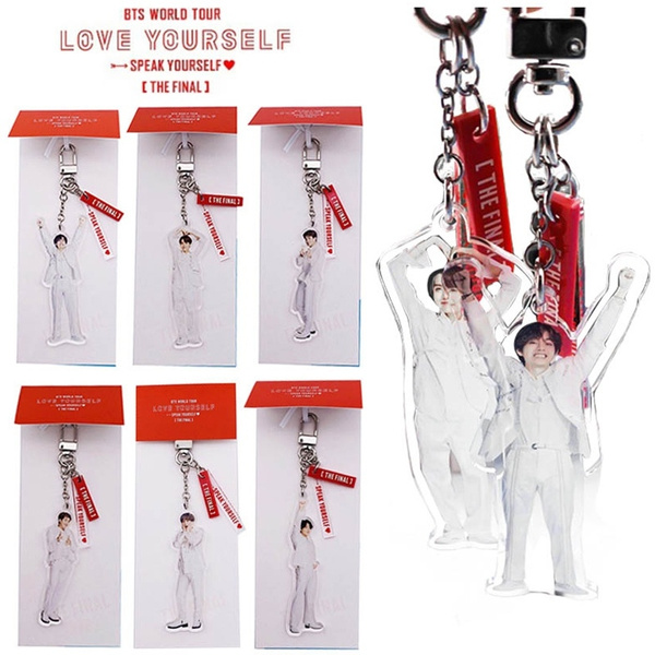 New Bts World Tour Speak Yourself [The Final] Official Same Acrylic  Keychain Jungkook V Jimin Suga J-Hope Jin Rm Keyring Key Holder Bag Pendant  