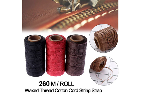 260M 1mm Sewing Waxed Thread 150D Hand Stitching Cord for Leather DIY Craft  Tool DIY Handicraft Leather Supplies