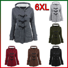 Plus Size, hooded, Winter, hoodedjacket