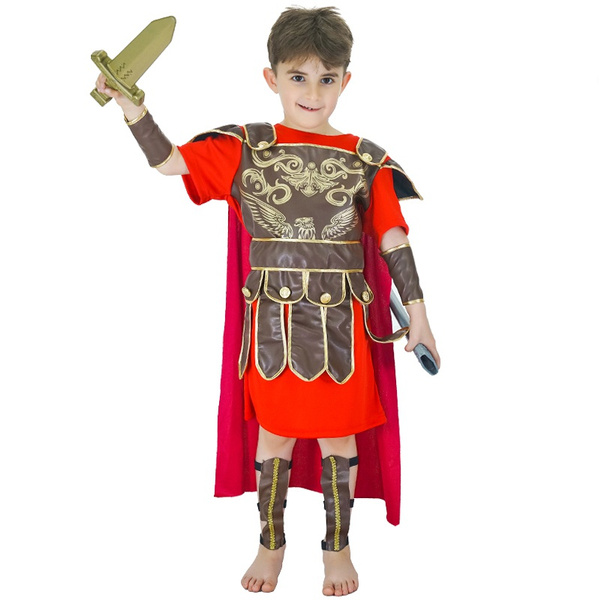 Boy's Roman Warrior Costume Role Play Red Cape | Wish