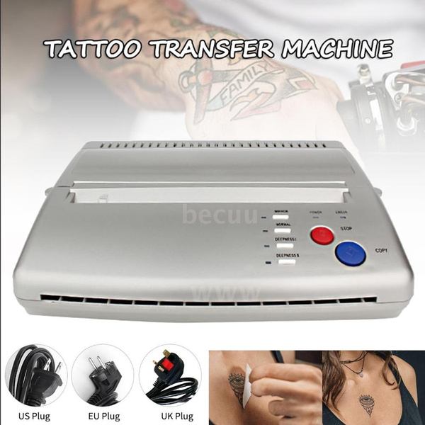 Tattoo Stencil Transfer Machine Printer Drawing Thermal Stencil Maker  Copier for Tattoo Transfer Paper Supply Silver Update Version